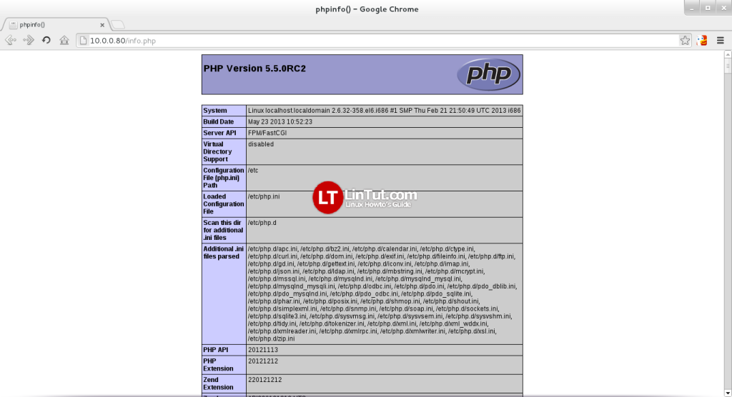 Php info page