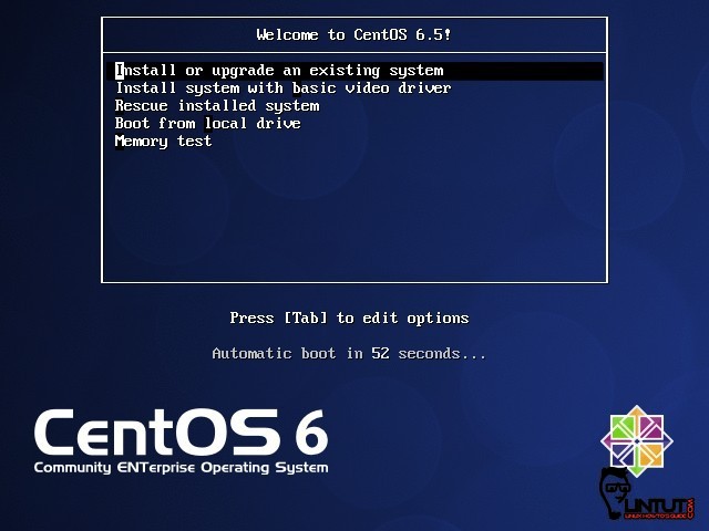 Boot CentOS 6.5