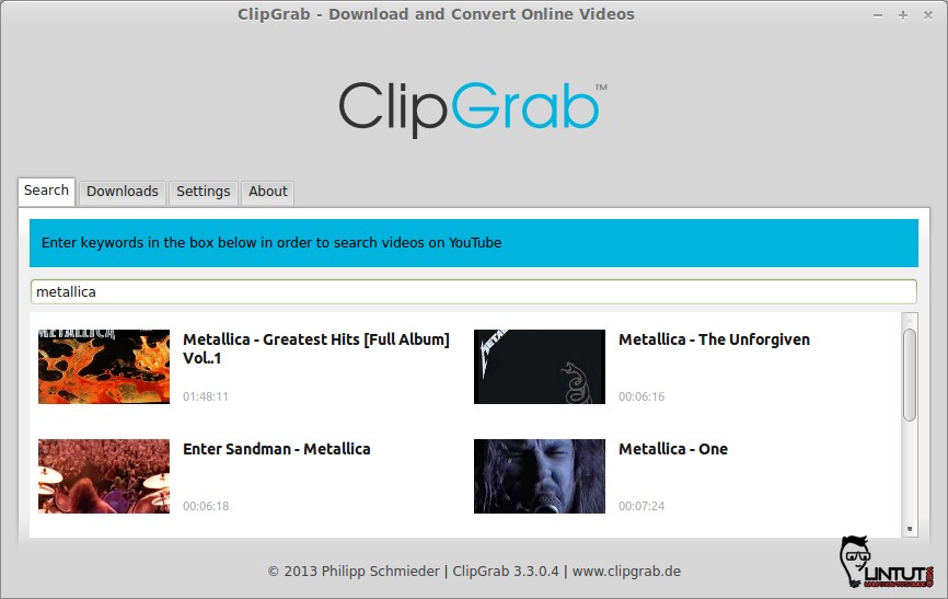 ClipGrab - youtube video downloader
