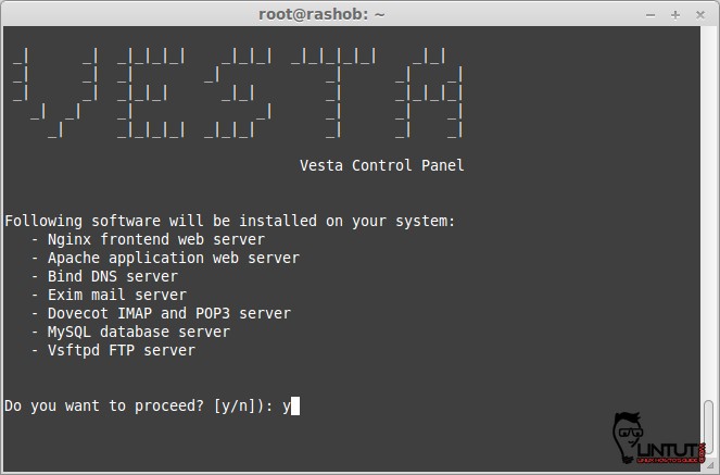 Install VestaCP webhosting cotrol panel