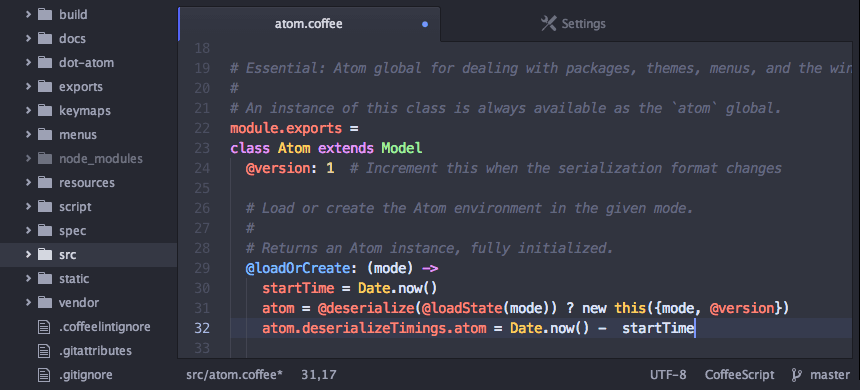 Atom Text editor