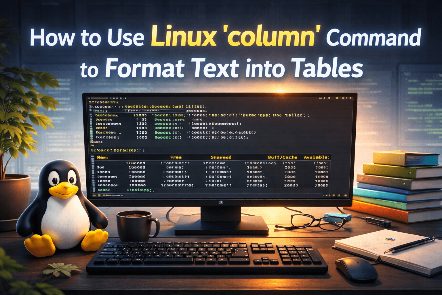 How to Use Linux ‘column’ Command to Format Text into Tables