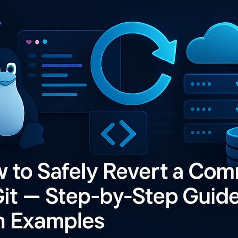 How to Safely Revert a Commit in Git — Step-by-Step Guide with Examples