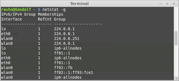 netstat command example output