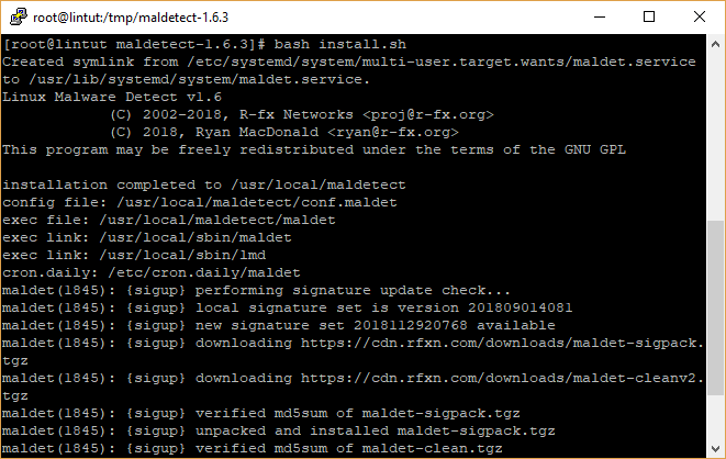 Install LMD (Linux Malware Detect) on CentOS 7.x