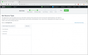 Splunk set source type
