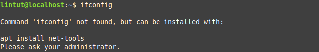Command ‘ifconfig’ not found error in Ubuntu