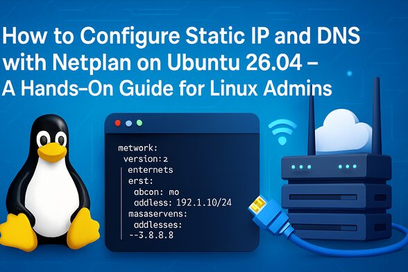 How to Configure Static IP and DNS with Netplan on Ubuntu 26.04 – A Hands-On Guide for Linux Admins